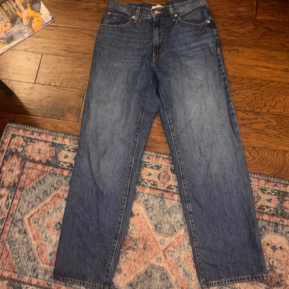 Classic Blue Straight Leg Jeans